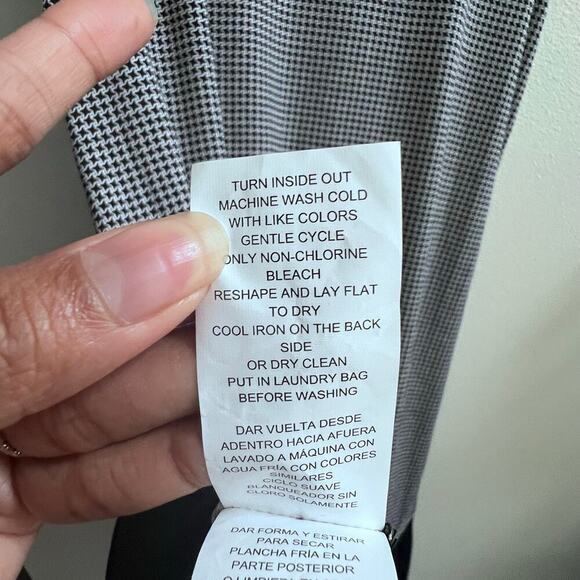 Black and White Michael Kors Women's Geometric Pleated Hem  Gatsby Party Dress M - Picture 6 of 7